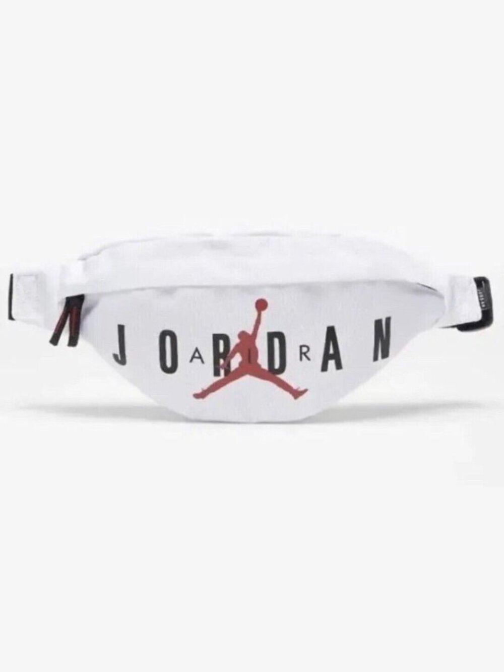 NWT Nike Air Jordan Fanny Pack Hip Waist Belt White Red Bag Crossbody 9B0533